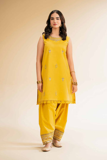 Nishat Linen 2 Piece - Dyed Embroidered Suit - 42501264 Online Shopping